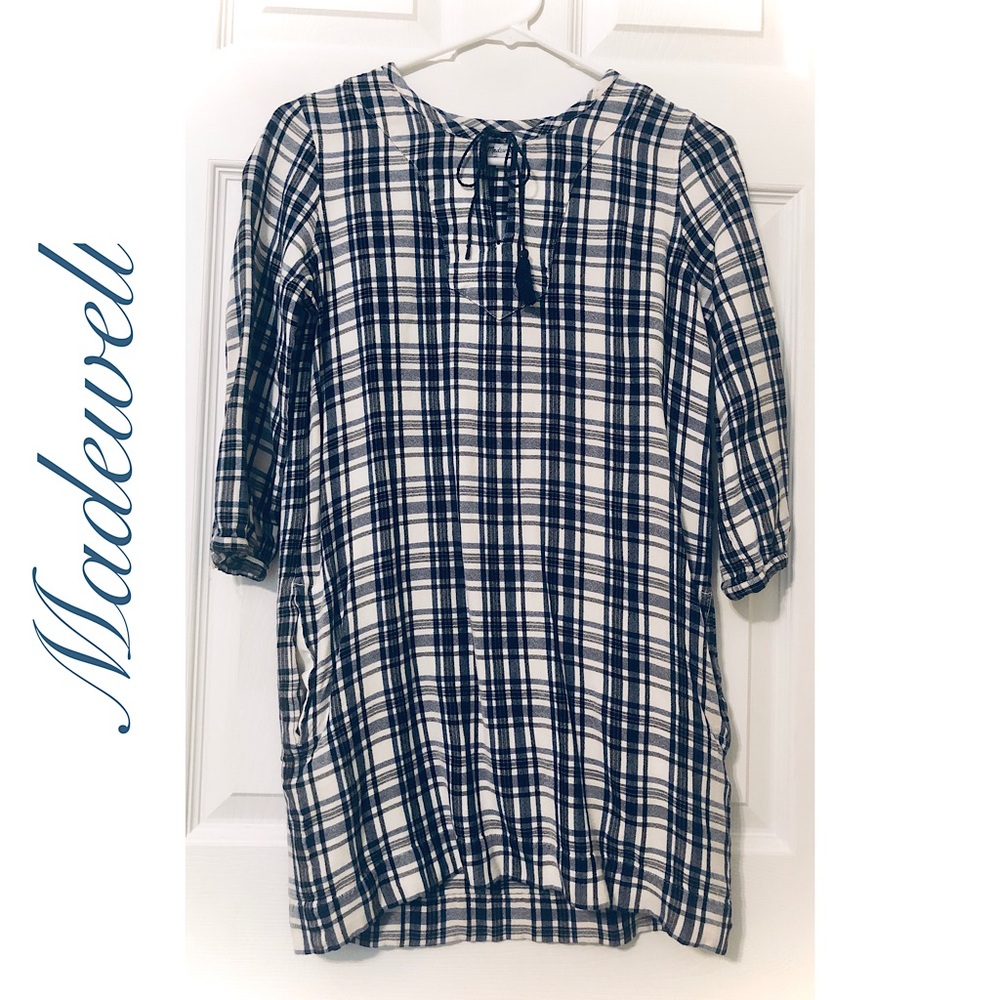 💙 Madewell Plaid Dress 💙